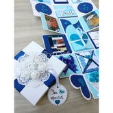 Oceanic Blue Infinity Box | Blue & White Loaded